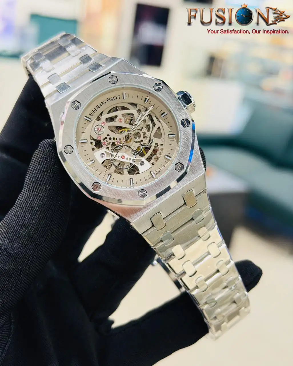Audemars Piguet Skelaton Automatic Watch Grey || Semi AAA Grade Inspired Version