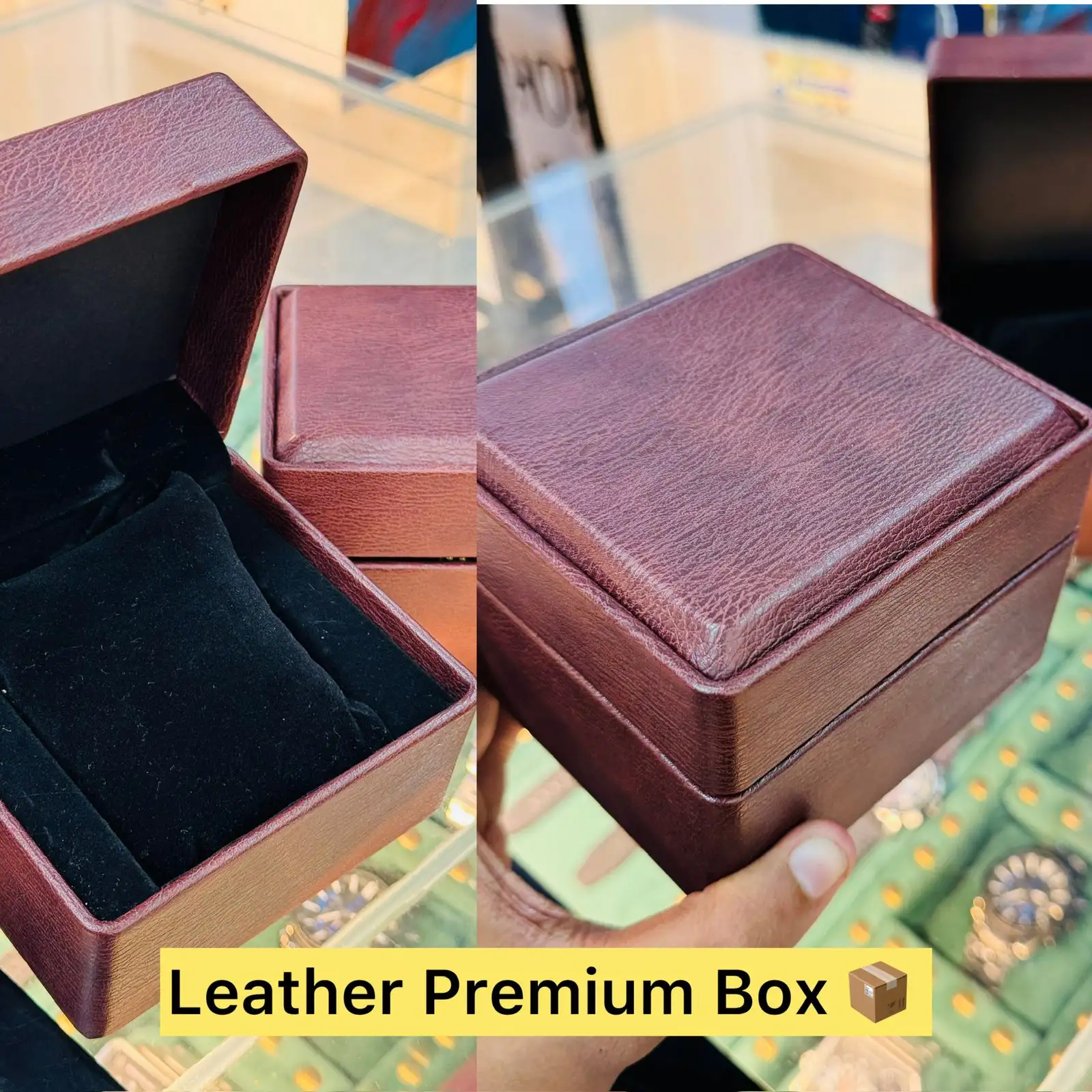Leather Brown Gift Box